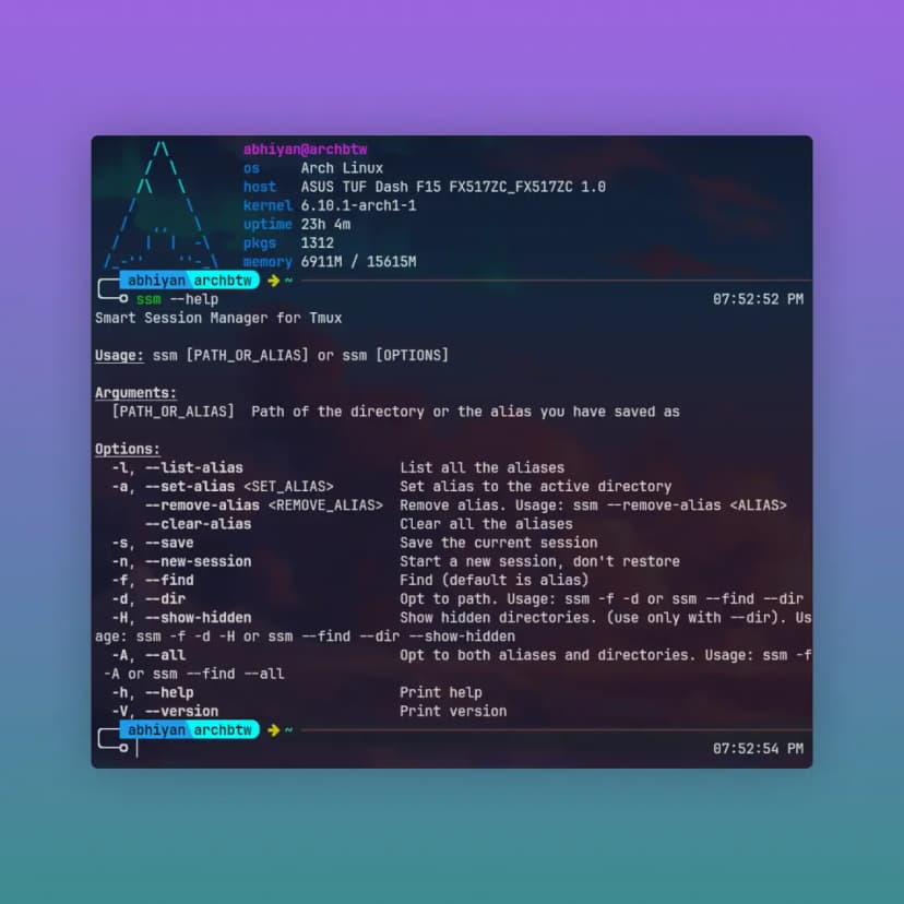 SSM - Smart Session Manager