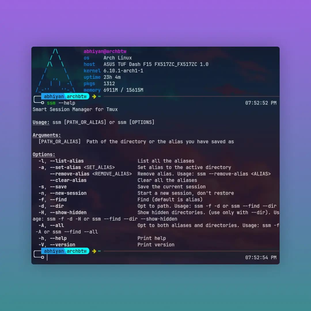 SSM - Smart Session Manager